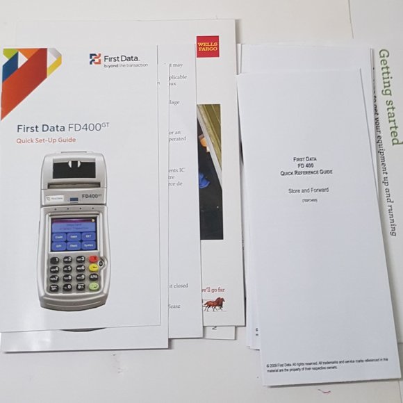 New In Box First Data FD400GT (MC8090) Credit Card Reader - Picture 7 of 7